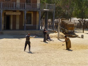 Your basic, run-of-the-mill Mexican stand-off.