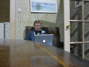 Pictured on set: smug git.