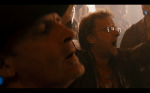 Me in the much-coveted role of shouty man in dressing gown...