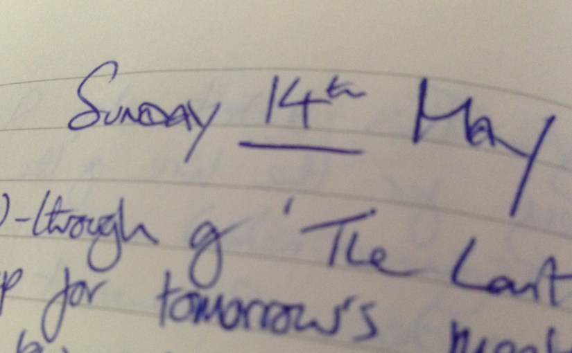 My First Agents – My Writing Diary, Ten Years On: Sunday 14th May & Monday 15th May,&nbsp;2006