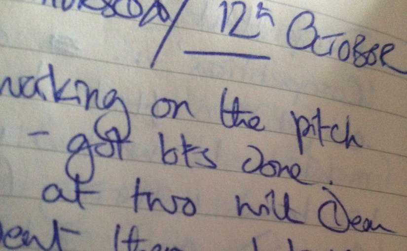 Film London Microschool, My Writing Diary, Ten Years On, Thursday 12th & Friday 13th October,&nbsp;2006