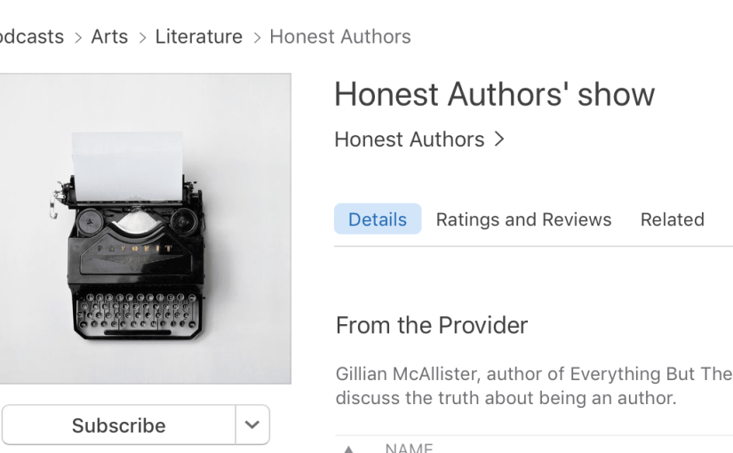 I spill the beans on the Honest Authors&nbsp;podcast…