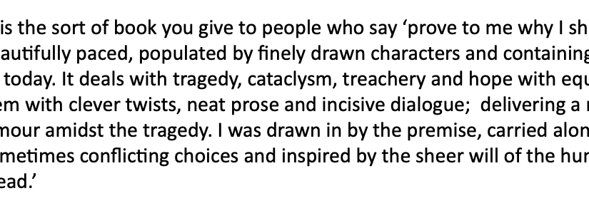 Getting pre-pub quotes for your&nbsp;novel