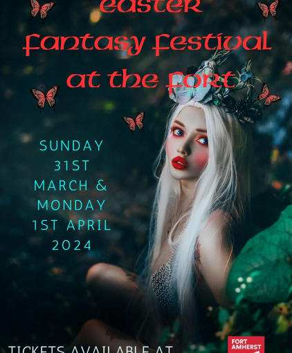 I’ll be at Fort Amherst Fantasy Festival, Easter 2024